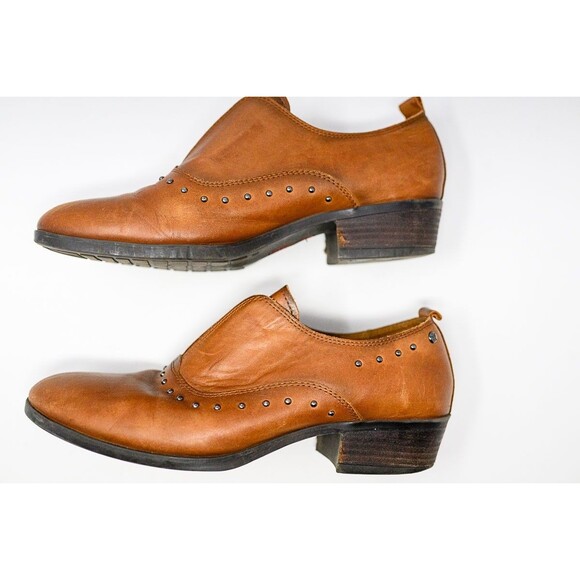 Pikolino's womens ankle bootie boots shoes 41 9.5/10 brown studs - Picture 3 of 13